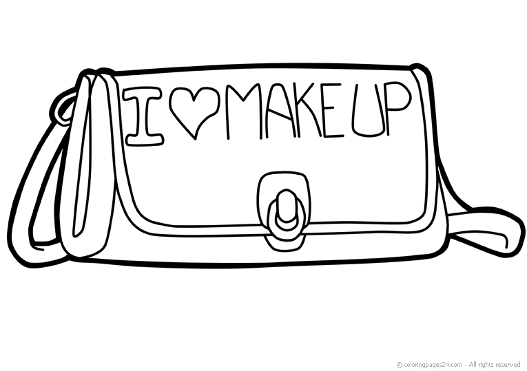 Plansa de colorat cu Make up artist 20 13